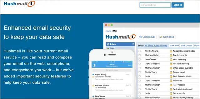 hushmail-anonymous-email