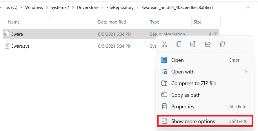 Provide the path to the backup folder and click Next