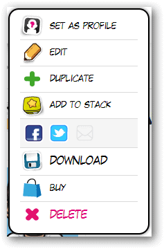 View-additional-avatar-options-for-downloading-or-sharing-from-Face-Your-Manga