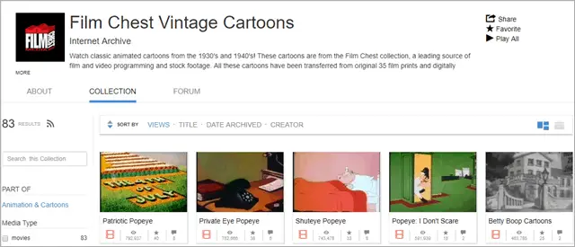 watch classic cartoons