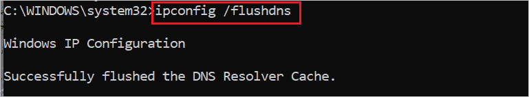ipconfig flushdns command to fix windows 10 stuck in airplane mode