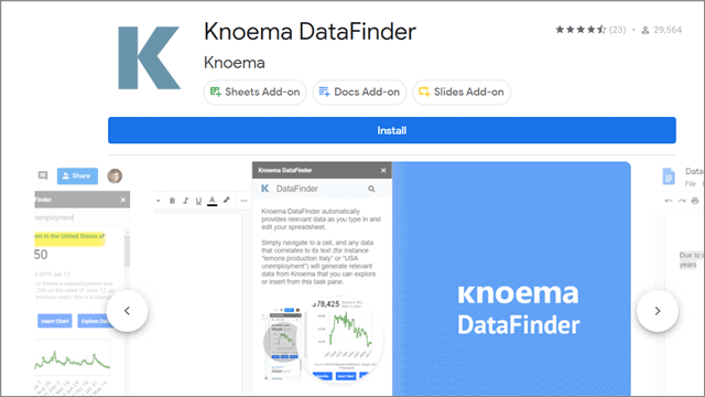 Knoema DataFinder
