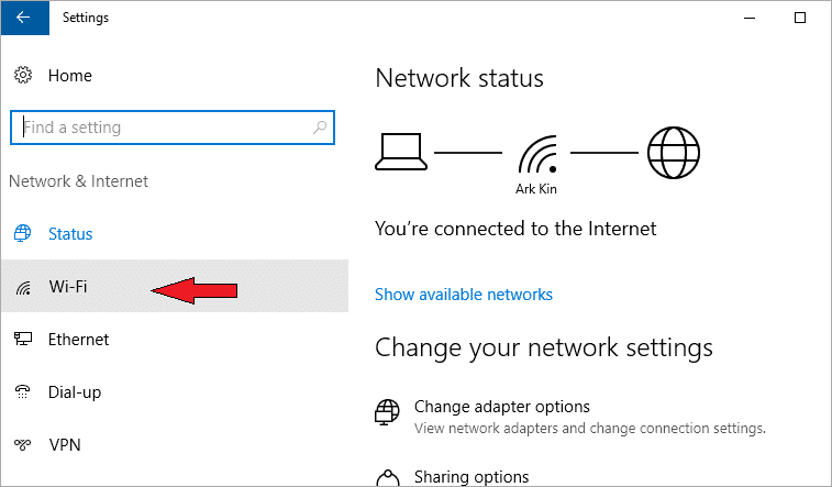 know wifi pasword searchbar to find wifi password on windows 10