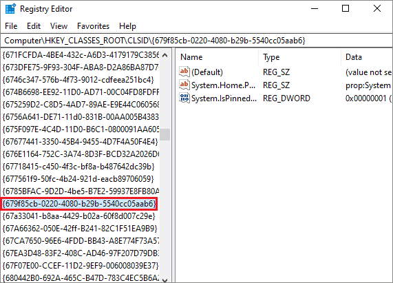 locate the value  to fix can't drag and drop in windows 10