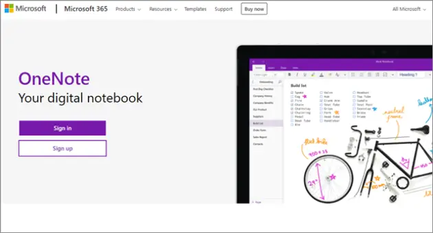 microsoft onenote