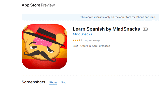 mindsacks best spanish learning apps