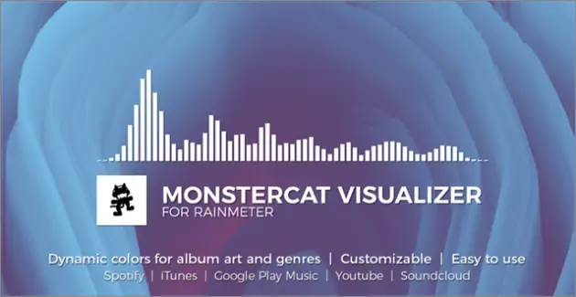 monstercat visualizer best rainmeter skins