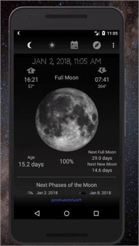 moon calendar best android widgets