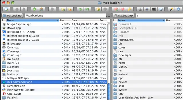 muCommander windows file manager