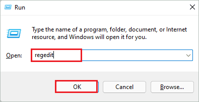Open Registry Editor via Run