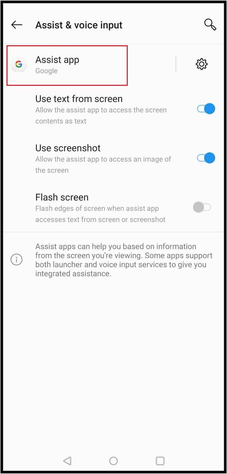 4 steps to disable google assistant in android device