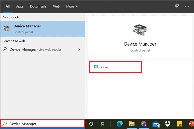 open device manager 1