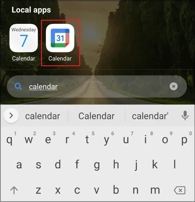 Open Google Calendar app