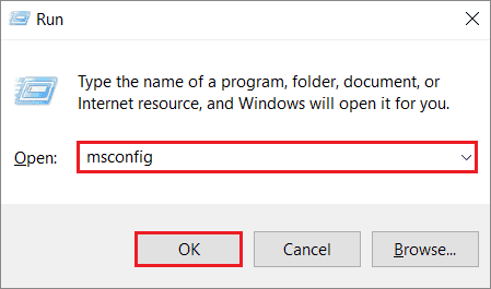 Open System Configuration window