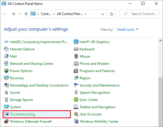 open troubleshooting