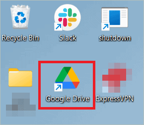 Double-click on the Drive icon 