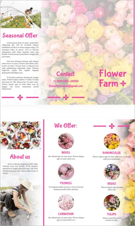 Flower Farm Brochure