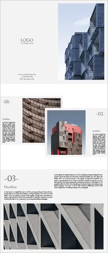 Grey Architectural Brochure Template