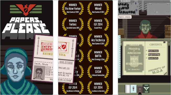 Papers, Please best android rpg