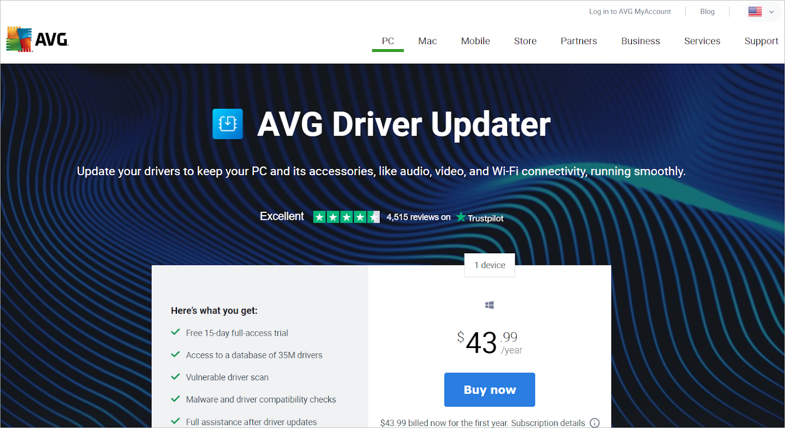 AVG Driver updater