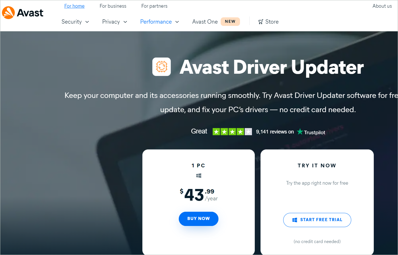 Avast Driver Updater best driver update software