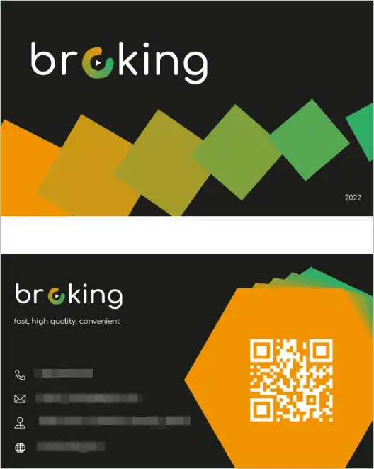 Stylish Gradient Business Card Template