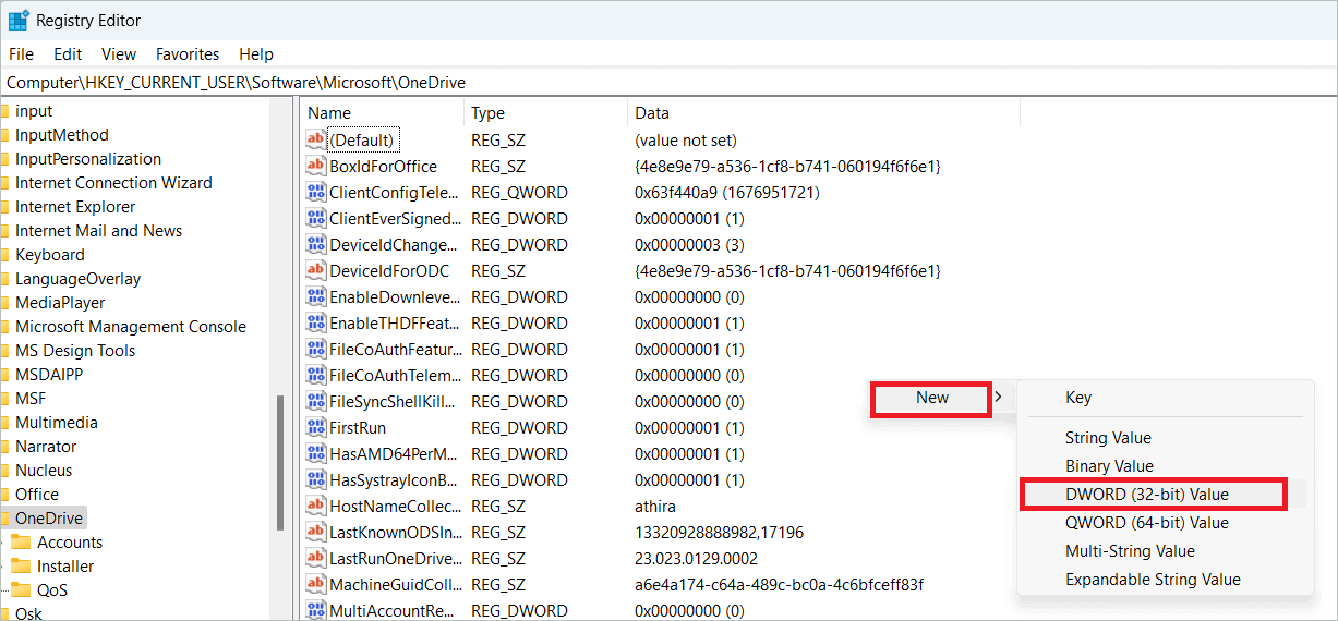 Create the key DisableFileSyncNGSC