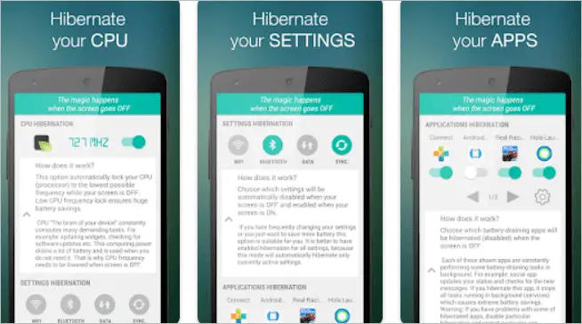 Hibernation Manager App killers for Android 