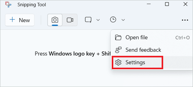 Select Settings