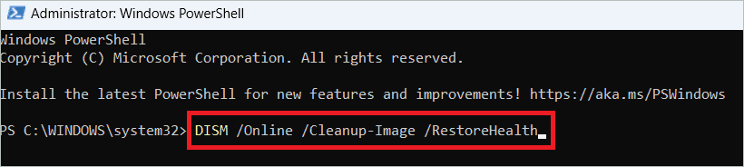 DISM command