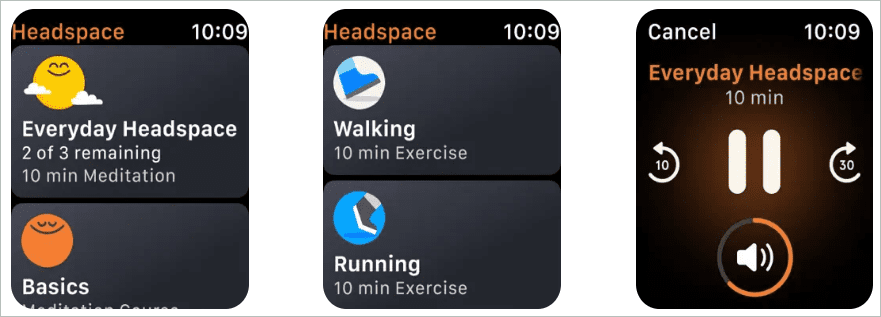 Headspace best apple watch apps