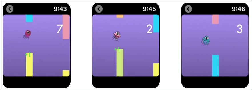 Jellyfish Tap Apple Watch games