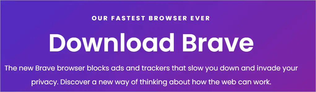 Brave best browser for android tv
