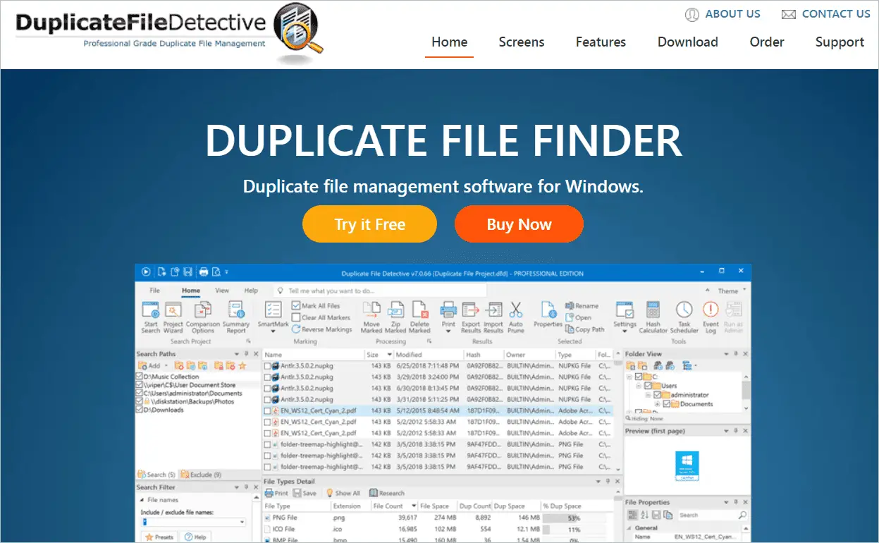 Duplicate File Detective