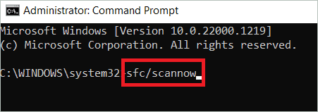 Command for SFC scan to fix Windows 11 Installation Assistant Not Working