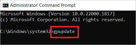 gpupdate command