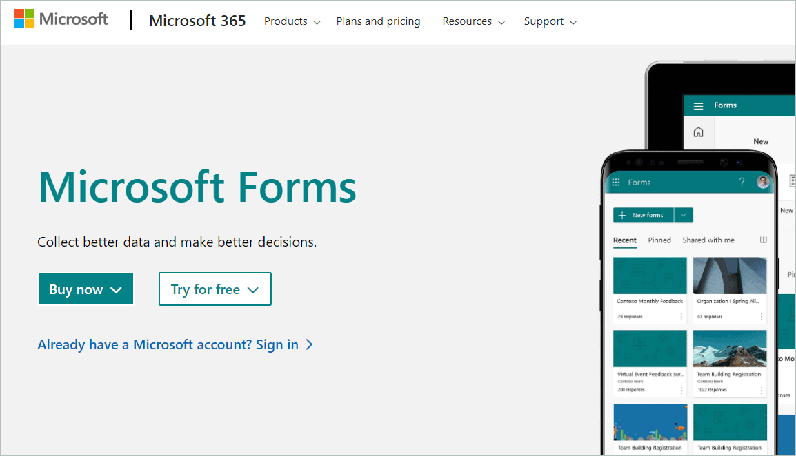 Microsoft Forms