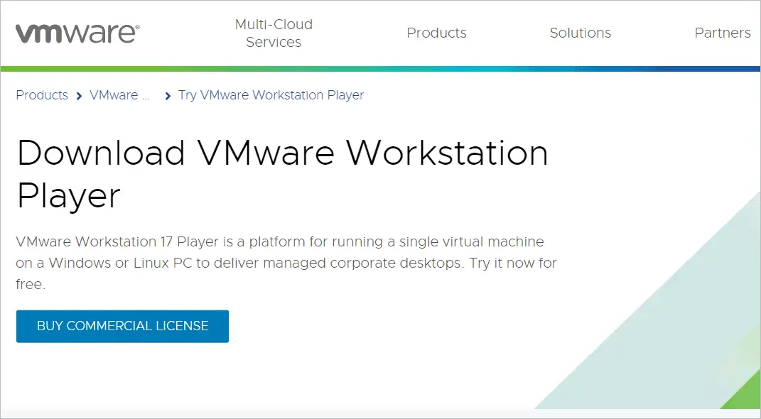 Best VirtualBox Alternative VMware Workstation Player