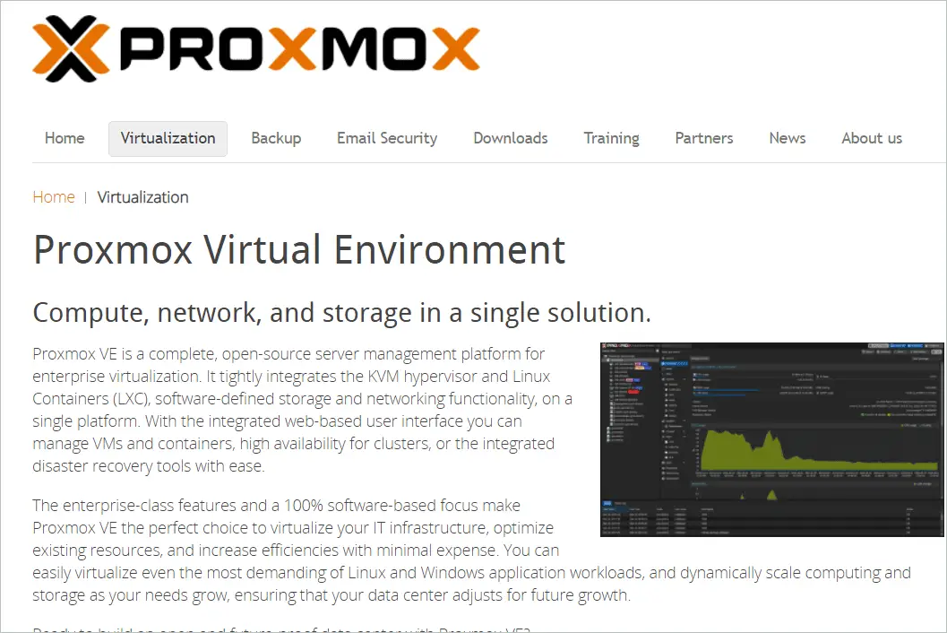 Proxmox Virtual Environment