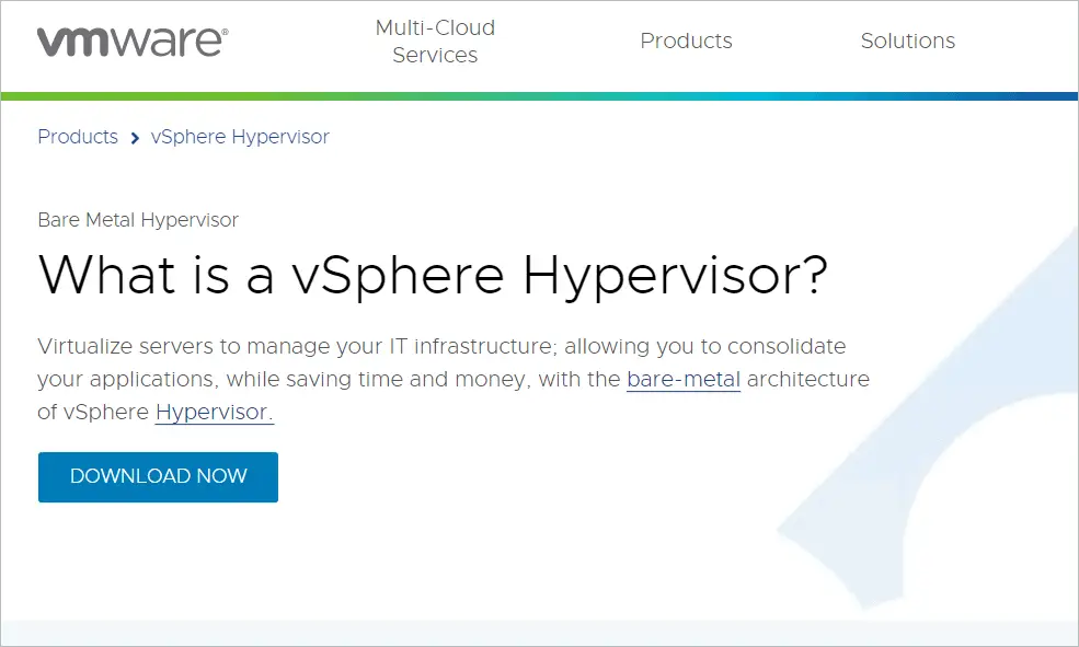VMware vSphere Hypervisor