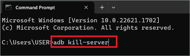 Kill server command