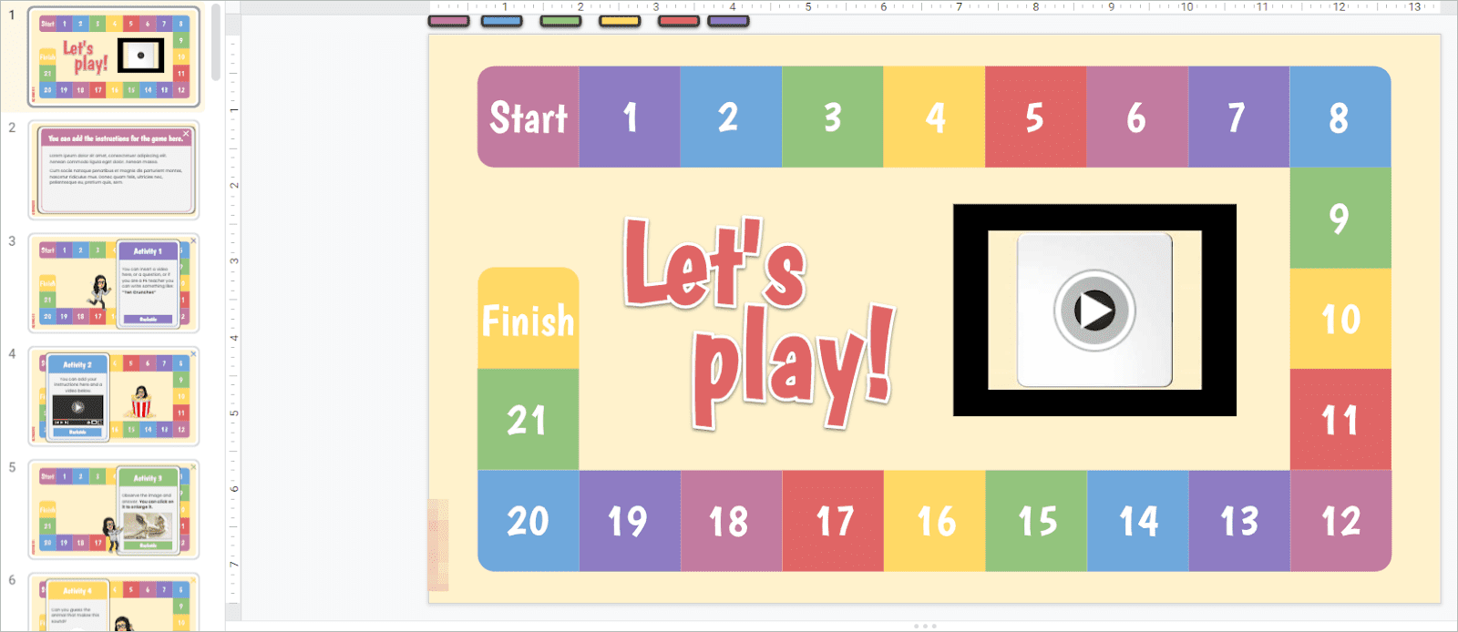 Digital Board Game Template