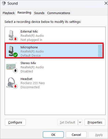 Double-click Microphone