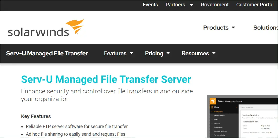 Serv-U Managed File Transfer