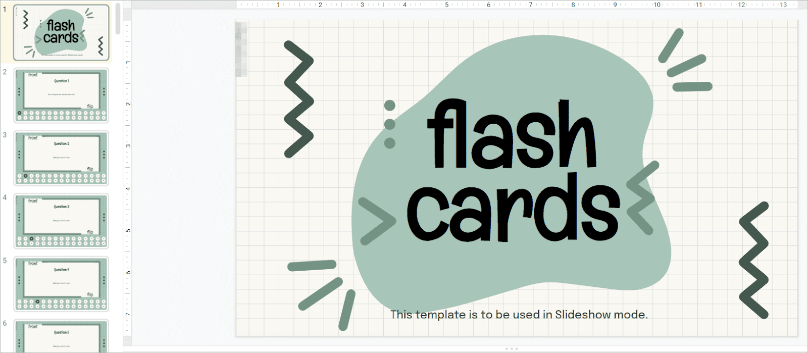 Flash Card Template