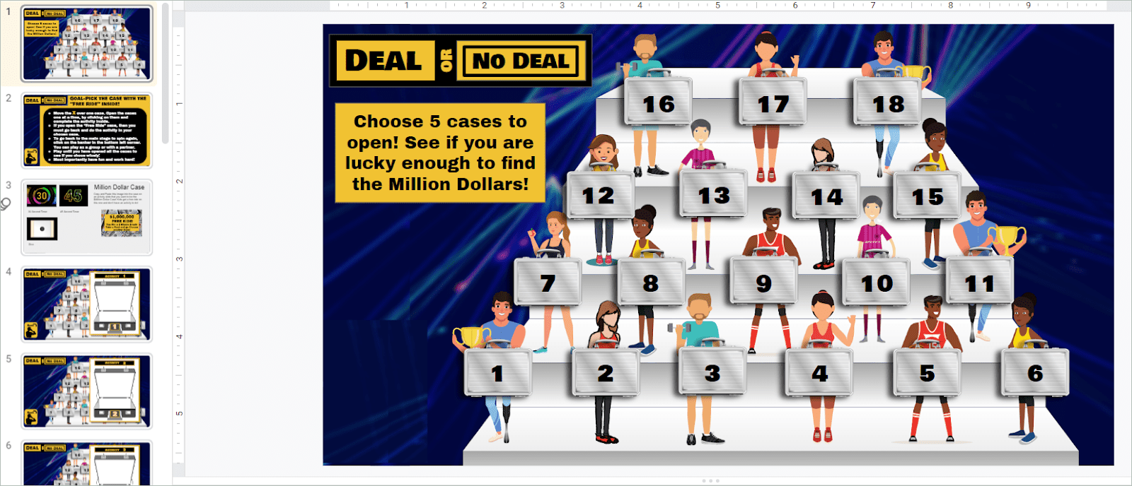 Deal or No Deal Game Template
