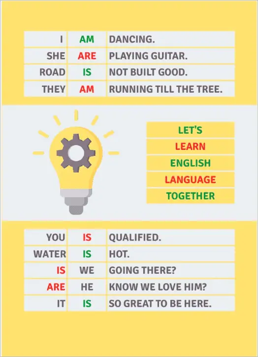 Colorful English training Sheet Template