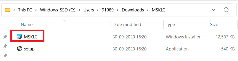 Double-click on the installer