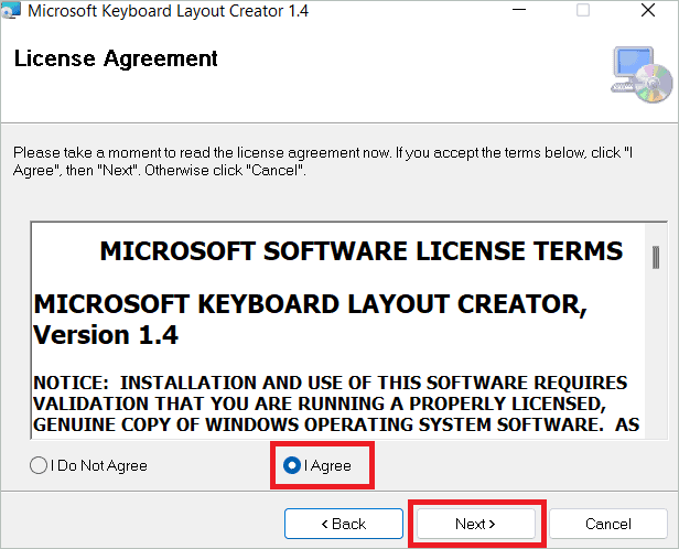 License agreement
