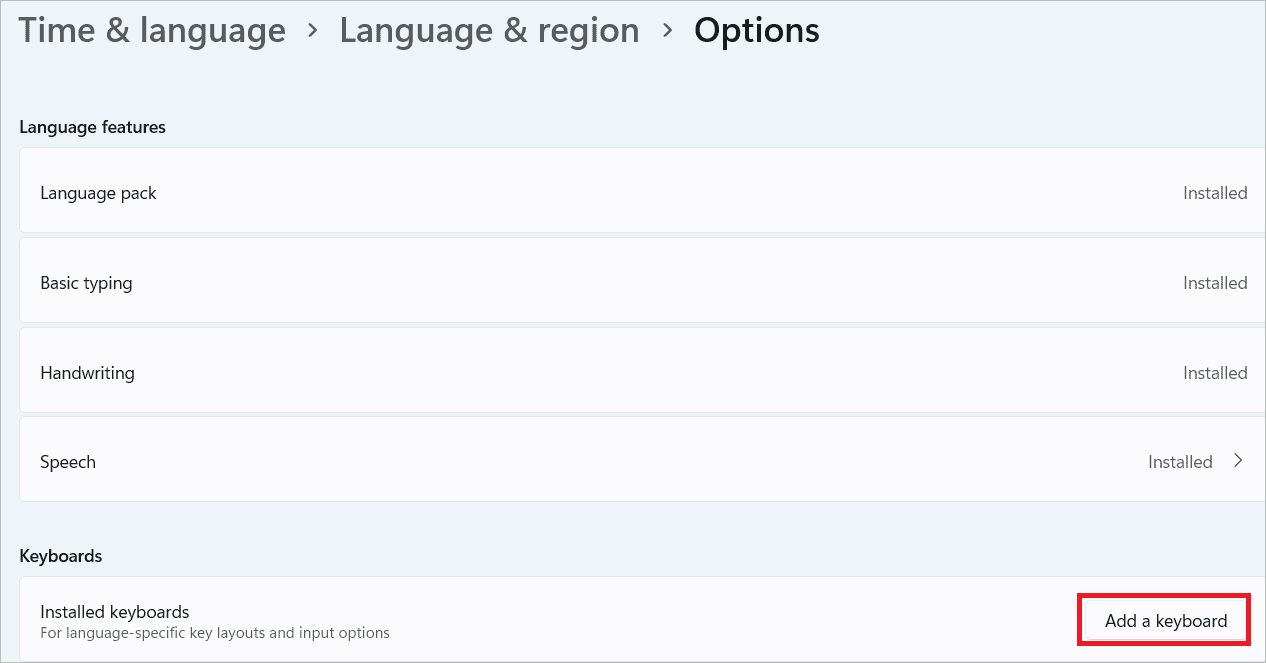 Click Add a keyboard button